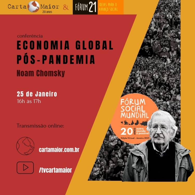 Chomsky: conter a velhaca toada neoliberal, pelo bem estar de&nbsp;todos