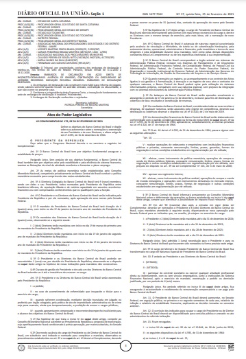 Autonomia do BCB: vetos de Bolsonaro permitem diretor banqueiro e sem dedicação exclusiva ao interesse&nbsp;público