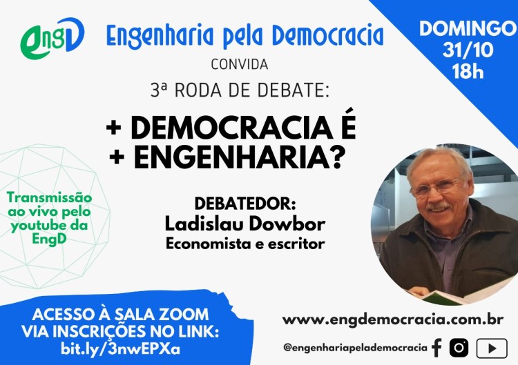Engenharia pela Democracia conversa com Ladislau&nbsp;Dowbor