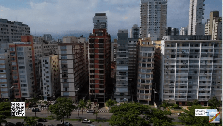 Os prédios tortos de&nbsp;Santos