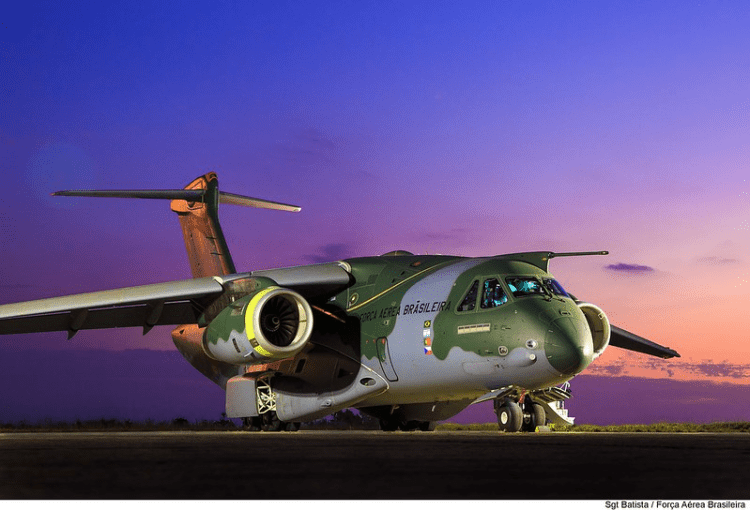 O KC-390 da Embraer está no&nbsp;ar