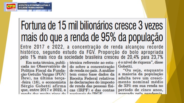 A política econômica atual e a classe&nbsp;trabalhadora