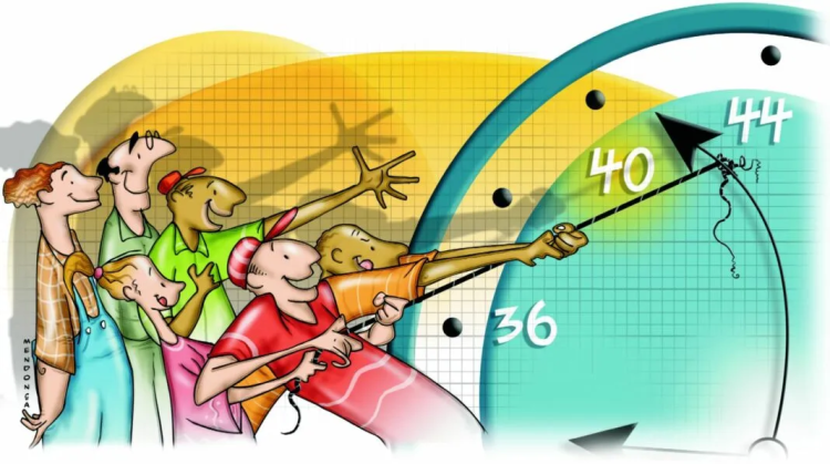 Jornada 4×3 ou 6×1? 44 ou 36 horas de trabalho por&nbsp;semana?