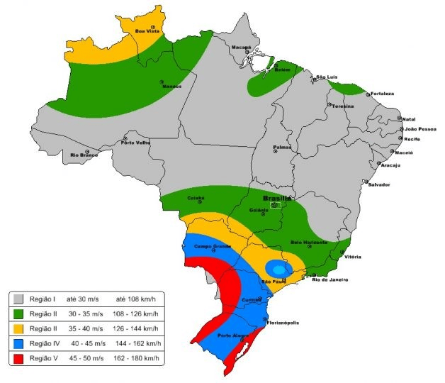 Isoietas e isopletas&nbsp;brasileiras